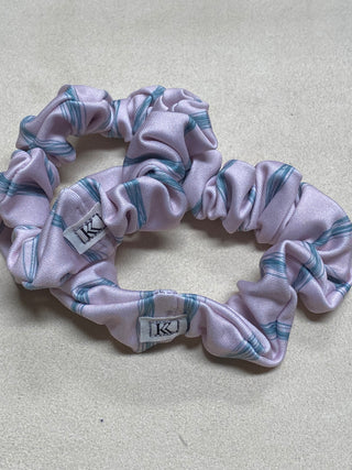 Buy aqua-stripe Hair Scrunchies (Pre-Made)